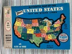 Vintage Milton Bradley Mb Map Of The United States World 2 1 Jigsaw Puzzle. Fixed Price $19.99.