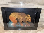 1995 Living Stone Inc Wooden Puzzle Brown Grizzly Bear 3D With Frame New Sealed. Fixed Price $10.00.