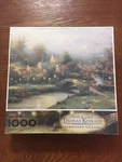 Thomas Kinkade Lamplight Village Jigsaw Puzzle 1000 Pieces Springbok By Hallmark. Fixed Price $29.95.
