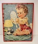 Vintage Puzzle Walzer Charlotte Becker Adorables Jigsaw Framed 30S-40S Numbered. Fixed Price $9.84.