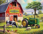 Jigsaw Puzzle Country Morning By Springbok 500 Piece Usa Made Eco-friendly. Fixed Price $22.95.