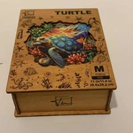 New 171 Piece Wooden Sea Turtle Puzzle 11.2"X11.4" Mibihoi In Box. Colorful. Fixed Price $13.00.