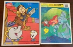 The Little Mermaid & Beauty And Beast Disney Frame Tray Puzzles For Ages 2+. Fixed Price $18.00.