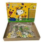 Vintage 1982 Milton Bradley Peanuts Snoopy Tennis Butterfly Puzzle 100PC. Fixed Price $12.99.