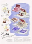 1943 Vintage Eaton's Fine Letter Papers 10X14 Original Ad - Angels Art Theme. Fixed Price $12.95.