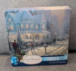 Thomas Kinkade Jigsaw Puzzle Holiday Gathering 1000 Piece Ceaco New Sealed. Fixed Price $14.99.