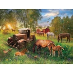 Karmin International Old Truck & Horses Jigsaw Puzzle. Fixed Price $14.99.