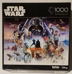Star Wars 1000 Pce W/puzzle Diagram Included By Buffalo And Disney Used. Fixed Price $9.99.