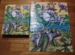 Vtg 1988 Dino Riders 200 Piece Puzzle Set Tyco Golden 1980S Cartoon Complete Cib. Fixed Price $39.95.