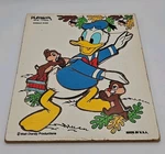 Vintage Playskool Walt Disney Donald Duck Chip & Dale Wooden Children Puzzle. Fixed Price $14.00.