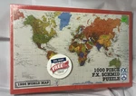 New Box Vintage F.x. Schmid 1000 Piece Jigsaw Puzzle World Map 1996. Fixed Price $16.99.