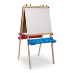Melissa & Doug Art Easel Deluxe Wooden Standing Open Box Chalk Board Dry Erase. Fixed Price $59.99.
