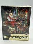 Springbok 500 Piece Puzzle Santa's Shop Made Usa Presents Christmas Sealed. Fixed Price $18.00.