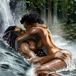 1000 Pieces Jigsaw Puzzle American Native African Lovers Couple Kissing Woode.... Fixed Price $35.99.