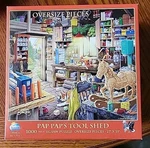 Sunsout Pap's Tool Shed 1000 Oversize Piece Jigsaw Puzzle - Preowned. Fixed Price $7.00.