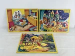 Disney Movie Classics Jaymar Inlaid Tray Puzzle Lot 3PC Donald Duck Snow White. Fixed Price $8.99.