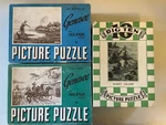 Vintage Lot 3 Genesee & Big Ten Puzzles 250-275 Pieces Very Good Condition. Fixed Price $15.00.