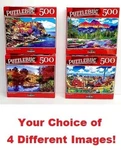 Cra-z-art 500PC Puzzle Jigsaw Set Farmhouse Las Vegas Popeye Village Houses Boat. Fixed Price $7.95.
