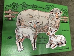 1980 Vintage Wooden Puzzle Judy/instructo Sheep And Lambs. Fixed Price $9.00.
