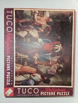 Vintage Tuco Religious Picture Puzzle, Christ Chasing The Money Changers 4905B. Fixed Price $24.99.