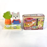 Toddler Stacking & Cube Wooden Puzzles Spark Melissa Doug Ages 2+. Fixed Price $8.98.