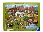Vtg 1979 Ravensburger Didacta West Germany Puzzle 33 Piece Animal Families Farm. Fixed Price $26.00.