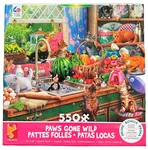 Paws Gone Wild 550 Piece Jigsaw Puzzles From Ceaco Kitten Play Cats Posters. Fixed Price $20.39.