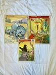 3 Whitman Puzzle Bundle - Secret Of Nimh & Dinos. Used, Complete, Vintage. 1982. Fixed Price $40.00.