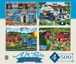 Masterpieces 4-PACK A.m. Poulin Gallery 500 Jigsaw Puzzles. Fixed Price $24.99.