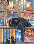 Sunsout On The Shelf 1000 Piece Jigsaw Puzzle By Chrissie Snelling. Fixed Price $21.84.