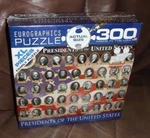 Eurographics Presidents Of The United States 300 Piece Puzzle Washington-trump. Fixed Price $15.97.