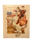 Golden Frame Tray Puzzle Playskool Puppy Kitchen. Fixed Price $13.39.