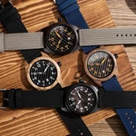 Bobo Bird Men Wooden Watch Nylon Strap Japanese Quartz 44MM / 1.73" Gift Box. Fixed Price $60.85.