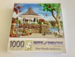 Bits & Pieces 1000-PIECE Jigsaw Puzzle Vibrant Veranda 20X27" Flower Bird New. Fixed Price $7.00.
