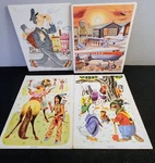 Rare! Lot Of 4 Vintage 60S Frame Tray Puzzles Playskool Golden Press Airplanes. Fixed Price $19.76.