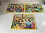 Vintage Popeye Puzzle Lot Jaymar Jigsaw Frame Tray Inlaid Olive Oyl Brutus. Fixed Price $20.00.