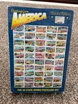Greetings From America 50 State Jumbo Postcard Set Ltd. Ed. 2002. Fixed Price $12.00.