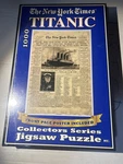 New York Times Titanic 1000 Piece Jigsaw Puzzle With Poster 19X28 Sealed. Fixed Price $22.99.
