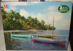 New Vintage Mb Big Ben 1000 Piece Jigsaw Puzzle Fishing Boats Maldives #4962-20. Fixed Price $8.24.