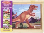 Melissa & Doug Wooden Jigsaw Puzzles Box 12PCS 4/PKG-DINOSAURS. Fixed Price $21.75.