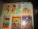 Vintage Set 7 Golden Frame Tray Puzzles Disney Taz Goofy Minnie Mouse 80S 90S. Fixed Price $20.00.