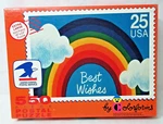 Jigsaw Puzzle Usps Best Wishes Stamp 550 Pc 18"X24" By Colorforms 1989 Complete. Fixed Price $19.99.