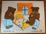 Vintage Judy Instructo Wooden Puzzle Three Bears J106007. Fixed Price $9.99.