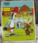 Vintage 1980 Quick Draw Mcgraw Baba Looey Playskool Wooden Puzzle 18PCS 340-8. Fixed Price $10.95.