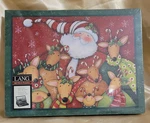 Lang 500 Piece Deer Friends 18" X 24" Puzzle Art Susan Winget Santa. Fixed Price $19.99.