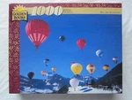 Vintage Golden Books Hot Air Balloons 1000 Piece Jigsaw Puzzle 7470B-1996-SEALED. Fixed Price $12.50.