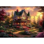 Puzzles For Adults 1000 Pieces, Victorian House At Sunset Jigsaw F.... Fixed Price $20.99.