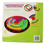 Circle Puzzle Constructive Playthings Wooden Blocks 18 Piece Set KRP-5304 Age 3+. Fixed Price $17.00.