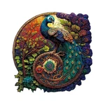 Peacock Wooden Jigsaw Puzzle A5 Bird Animals Shapes Pieces Gifts Adults Kids. Fixed Price $13.99.