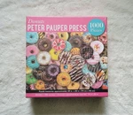 Fancy Yummy Donuts 1000 Piece Jigsaw Puzzle Peter Pauper Press 28 X 20 W/ Board. Fixed Price $7.14.